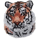 Embroidered tiger applique patch with a realistic design