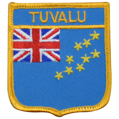 Tuvalu Patch - Polynesian, Oceania, Funafuti 2.75" (Iron on) - Patch Parlor