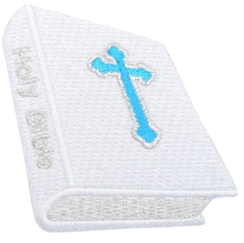 Holy Bible Applique Patch -  Cross, Christian, Catholic 3" (Iron on) - Patch Parlor