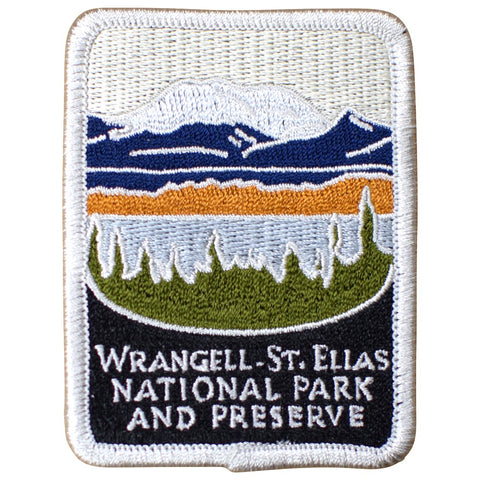Wrangell St. Elias National Park Patch - Alaska Preserve, AK Badge 3" (Iron on)