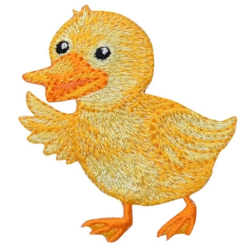 Chick Applique Patch - Yellow Baby Duck, Bird Badge 2" (Iron on) - Patch Parlor