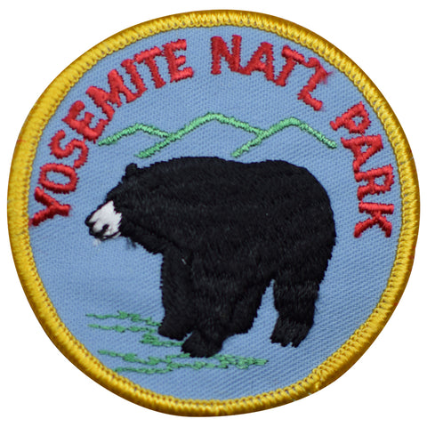 Vintage Yosemite Patch - Bear, California, National Park Badge 3" (Sew On) - Patch Parlor