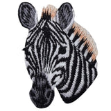 Giraffe, Lion, & Zebra Applique Patch Set - Animal Head Badges 1.75" (3-Pack, Iron on) - Patch Parlor