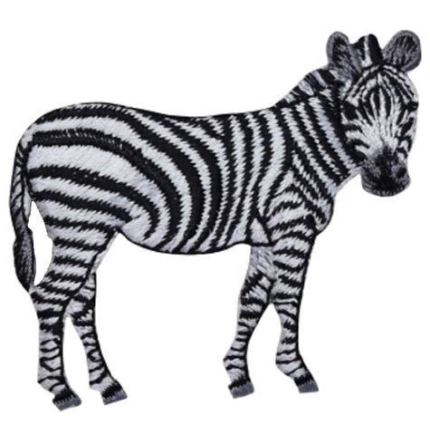 Zebra Applique Patch - Animal, Safari, Zookeeper Badge 2.5" (Iron on) - Patch Parlor
